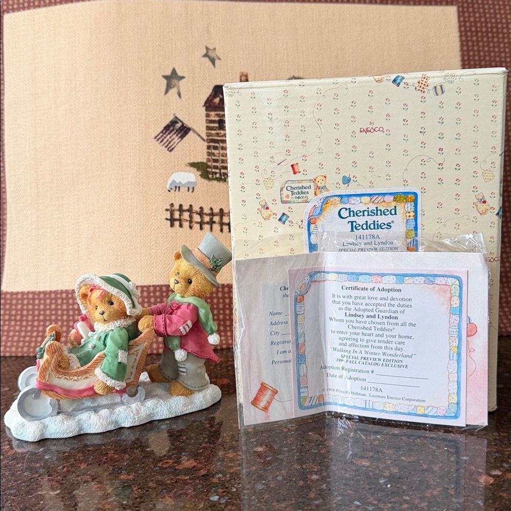 Cherished Teddies # 141178A Lindsey and Lyndon.